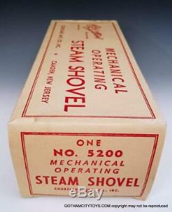1940's Near Mint COURTLAND STEAM SHOVEL #5200 Tin Litho Wind Up in Box