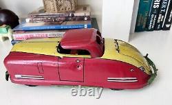 1940's VINTAGE WYANDOTTE SPORTSMAN COUPE WIND UP PRESSED STEEL TOY CAR LOOK