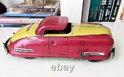 1940's VINTAGE WYANDOTTE SPORTSMAN COUPE WIND UP PRESSED STEEL TOY CAR LOOK
