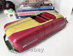 1940's VINTAGE WYANDOTTE SPORTSMAN COUPE WIND UP PRESSED STEEL TOY CAR LOOK
