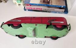 1940's VINTAGE WYANDOTTE SPORTSMAN COUPE WIND UP PRESSED STEEL TOY CAR LOOK