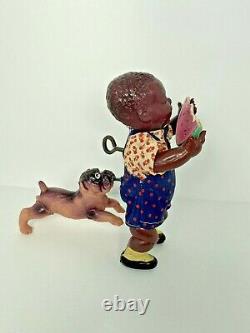 1940's Vintage Mechanical Celluloid Wind Up Toy JAPAN Poor Pete Black Americana