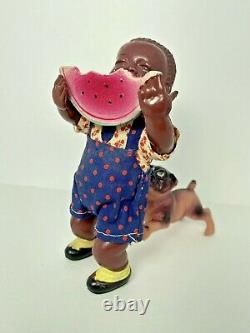 1940's Vintage Mechanical Celluloid Wind Up Toy JAPAN Poor Pete Black Americana