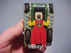 1940s Marx Superman roll over tank windup tin litho TOY working condition