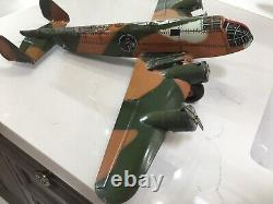 1940s Marx Tin Litho Military ARMY Plane Airplane Camouflage