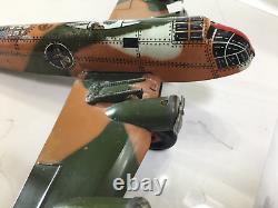 1940s Marx Tin Litho Military ARMY Plane Airplane Camouflage