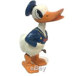 1940s WALT DISNEY ENTERPRISES Donald Duck Wind Up Toy Large Vtg