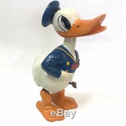 1940s WALT DISNEY ENTERPRISES Donald Duck Wind Up Toy Large Vtg