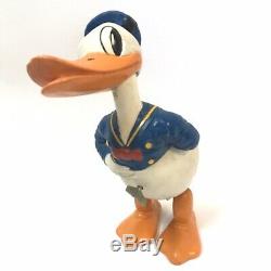 1940s WALT DISNEY ENTERPRISES Donald Duck Wind Up Toy Large Vtg