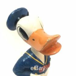 1940s WALT DISNEY ENTERPRISES Donald Duck Wind Up Toy Large Vtg