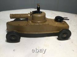 1941-65 Big Bang Army Motor Tank Toy 5TM Rare! WithALLSTATE RUBBER TIRE 5T Turret