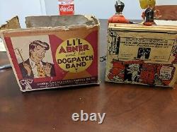 1945 Little Abner And The Dogpatch 4 Tin Litho Wind-up Piano Working