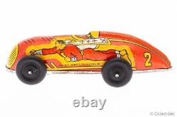 1947 Captain Marvel Tin Wind-Up Car Automatic Toy Co. Fawcett Publications