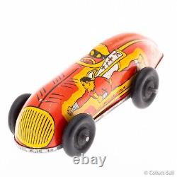 1947 Captain Marvel Tin Wind-Up Car Automatic Toy Co. Fawcett Publications