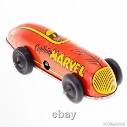 1947 Captain Marvel Tin Wind-Up Car Automatic Toy Co. Fawcett Publications