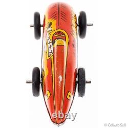 1947 Captain Marvel Tin Wind-Up Car Automatic Toy Co. Fawcett Publications