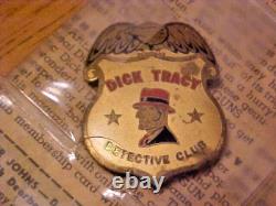 1947 Mattel Dick Tracy Rapid Fire Toy Tommy Gun Advertisement Badge USA