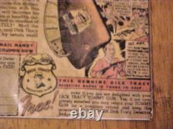 1947 Mattel Dick Tracy Rapid Fire Toy Tommy Gun Advertisement Badge USA