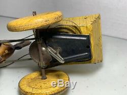 1948 Vintage Marx Tin Toy Wind up Donkey & Cart With Driver