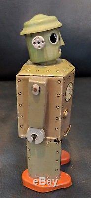 1949 Atomic Robot Man Tin Windup Japan Original Vintage Wind Up Space Toy
