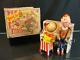 1950'S UNIQUE ART HOWDY DOODY BAND TIN WIND UP TOY BOB SMITH CHARACTER With BOX