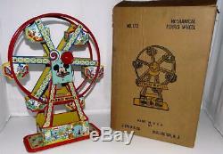 1950'sDISNEYLAND FERRIS WHEELWINDUP TOY+. 2-COLOR VERS. BOX-RARE OLD STORE MIB