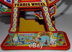 1950'sDISNEYLAND FERRIS WHEELWINDUP TOY+. 2-COLOR VERS. BOX-RARE OLD STORE MIB