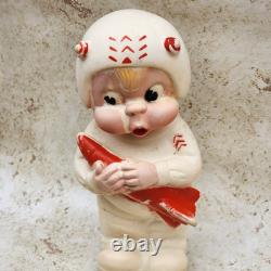 1950's Dreamland Creations Rubber Rocket Space Shop Boy Astronaut Sqeak Toy
