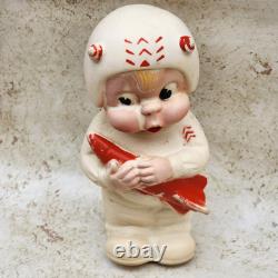 1950's Dreamland Creations Rubber Rocket Space Shop Boy Astronaut Sqeak Toy