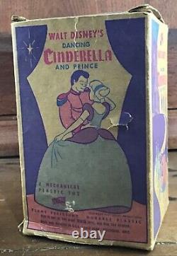 1950's Irwin toys Walt Disney's Dancing Cinderella and Prince windup toy w box