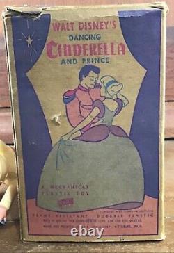 1950's Irwin toys Walt Disney's Dancing Cinderella and Prince windup toy w box