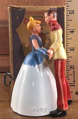 1950's Irwin toys Walt Disney's Dancing Cinderella and Prince windup toy w box