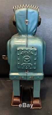 1950's Tin Toy Windup Ratchet Robot Zoomer Family Wind Up Vintage TN Nomura