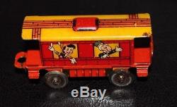 1950's VINTAGE DISNEY MICKEY MOUSE EXPRESS TIN WIND-UP TRAIN SET W BOX KEY MARX