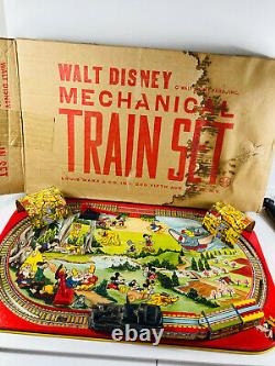 1950's Vintage Marx Walt Disney Mechanical Train Set COMPLETE with Box