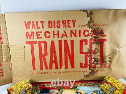 1950's Vintage Marx Walt Disney Mechanical Train Set COMPLETE with Box