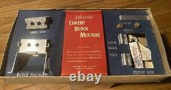 1950s CEMENT BLOCK MACHINE Toy 1/8 Scale Aluminum Edward's Mfg Co