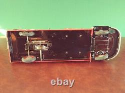 1950s Gunthermann Tin Wind-up Fire Ladder Truck Tinplate Günthermann