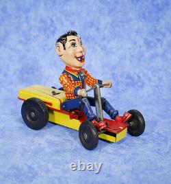 1950s HOWDY DOODY GO-KART Tin Wind Up Toy by NYLINT