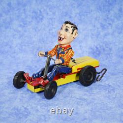 1950s HOWDY DOODY GO-KART Tin Wind Up Toy by NYLINT