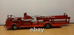 1950s ROSSMOYNE DOEPKE MODEL Pressed Steel Aerial Ladder Fire Truck 28