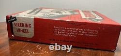 1950s Vintage Junior Steering Wheel Toy & Original Box Help Drive Daddy's Car