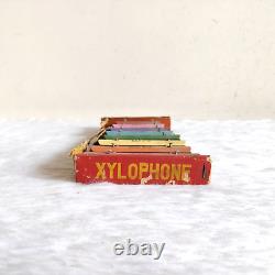 1950s Vintage Portable Xylophone 8 Keys Toy Decorative Collectible Old TOY414