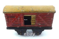 1950s Vtg Argentinean Tin Toy Train Set withtracks Rare Rural Model no Wind Up