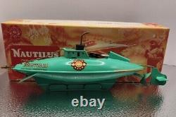 1954 Nautilus Submarine 20,000 Leagues Under the Sea, Clockwork withKey & Orig Box