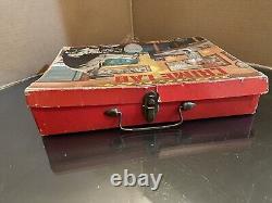 1955 Dragnet Crime Lab #3763 withCarrying Case Jack Webb 714 Badge RARE Transogram