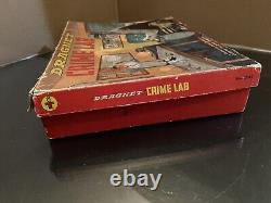 1955 Dragnet Crime Lab #3763 withCarrying Case Jack Webb 714 Badge RARE Transogram
