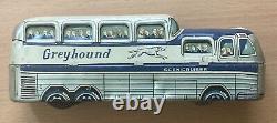 1955 Greyhound Bus Scenic Cruiser Tin Lithograph Toy by LINE MAR TOYS JAPAN