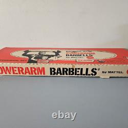 1958 Powerarm Barbells Mattel Vintage Toy Muscles Weights Practically Brand New