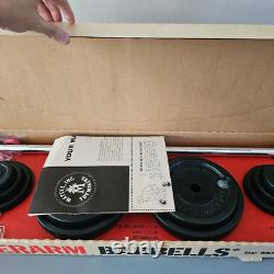 1958 Powerarm Barbells Mattel Vintage Toy Muscles Weights Practically Brand New